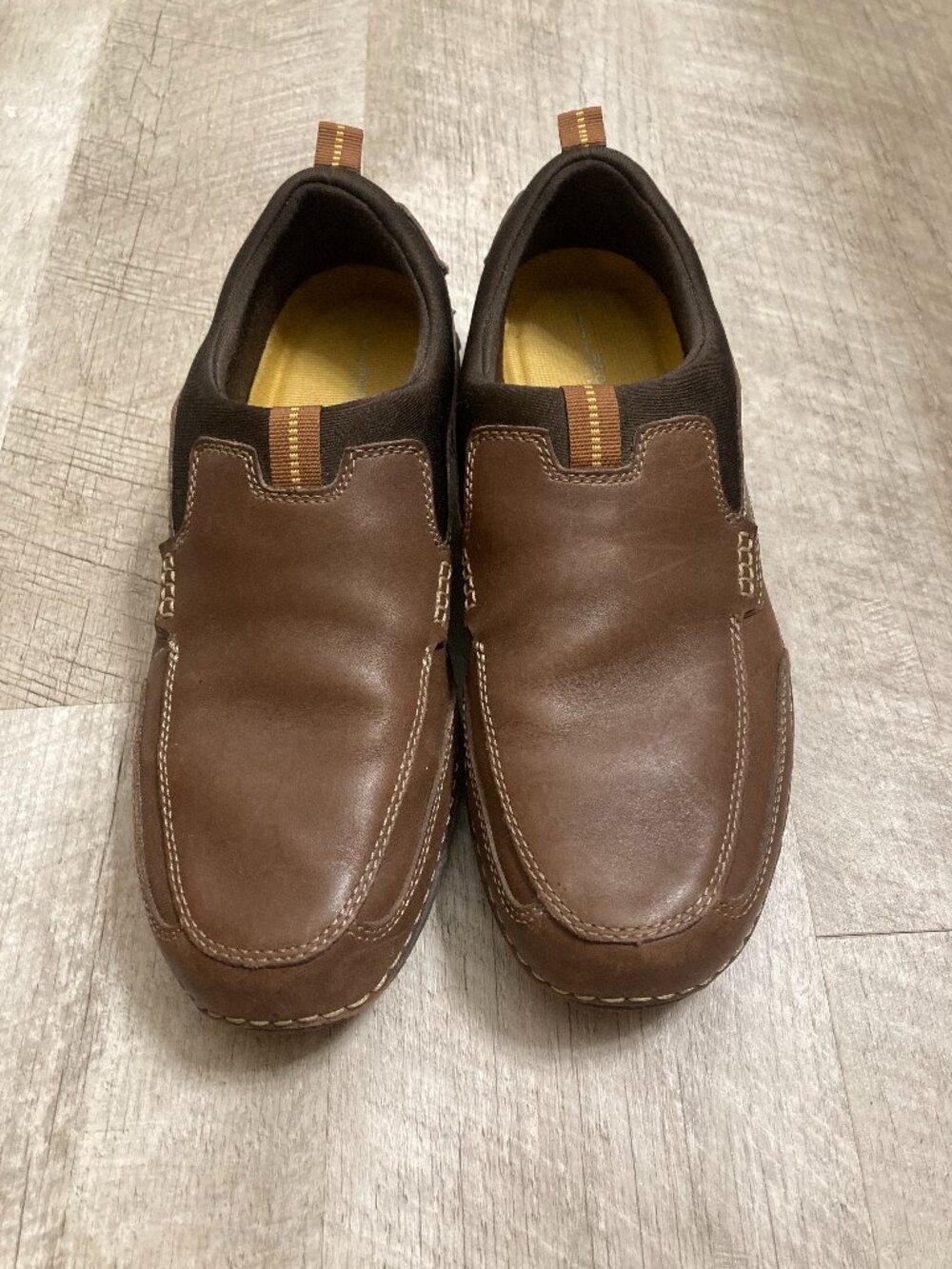 Rockport Walkability Men's Slip On Brown Leather Loafers - 10M